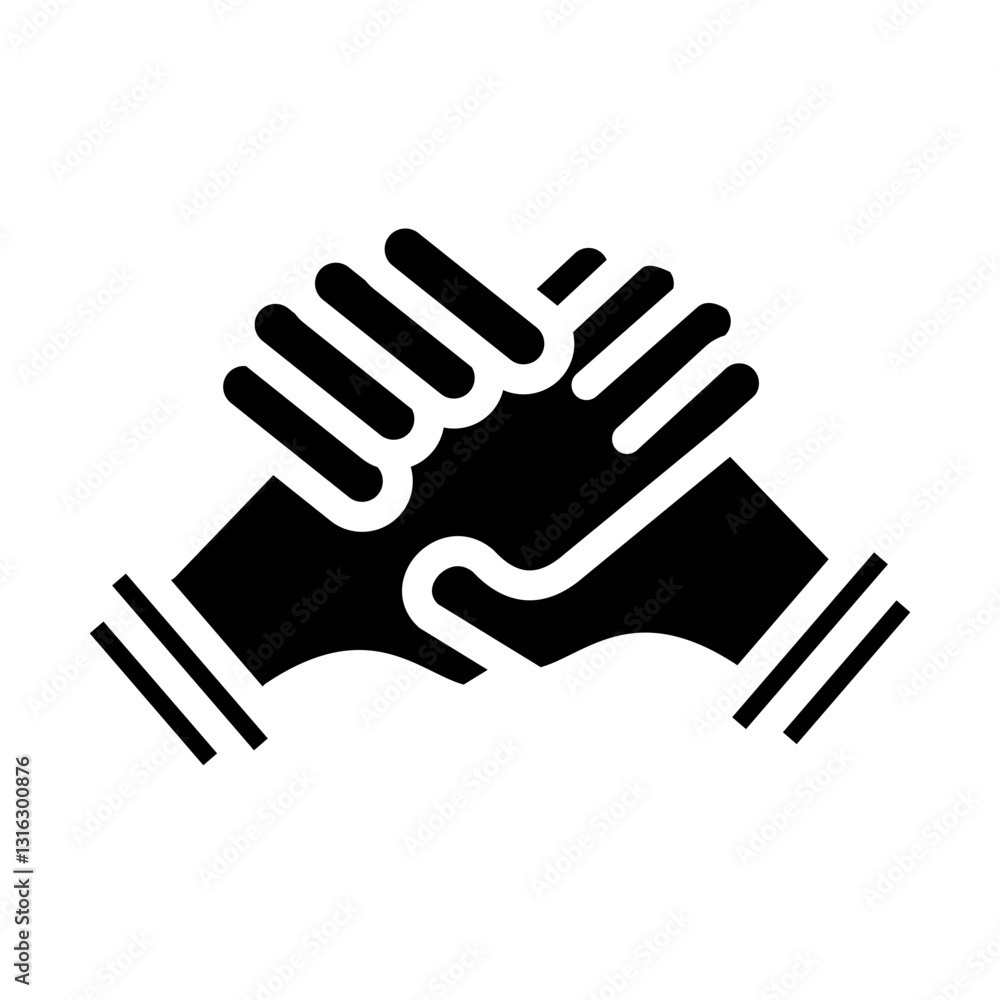 Solidarity Vector Design Icon Style Solidarity Vector Design Icon Style