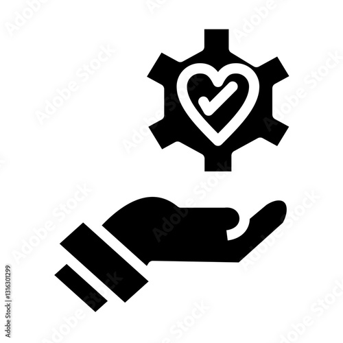 Dedication Vector Design Icon Style