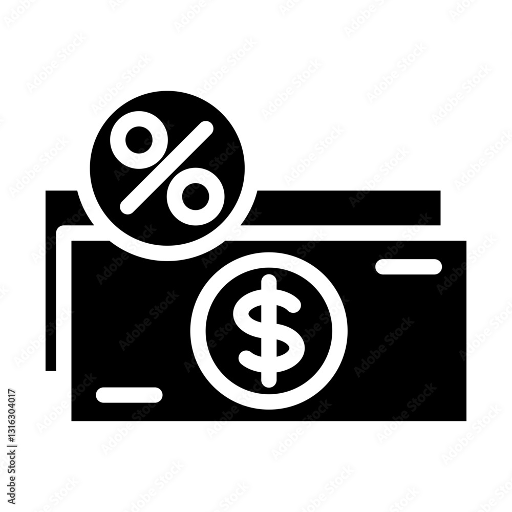 Discount Dollar Vector Design Icon Style Discount Dollar Vector Design Icon Style