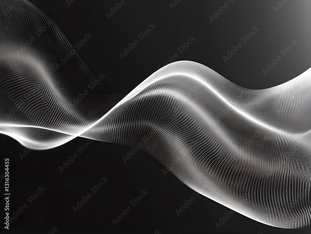 Black and White Particle Curves Black and White Particle Curves