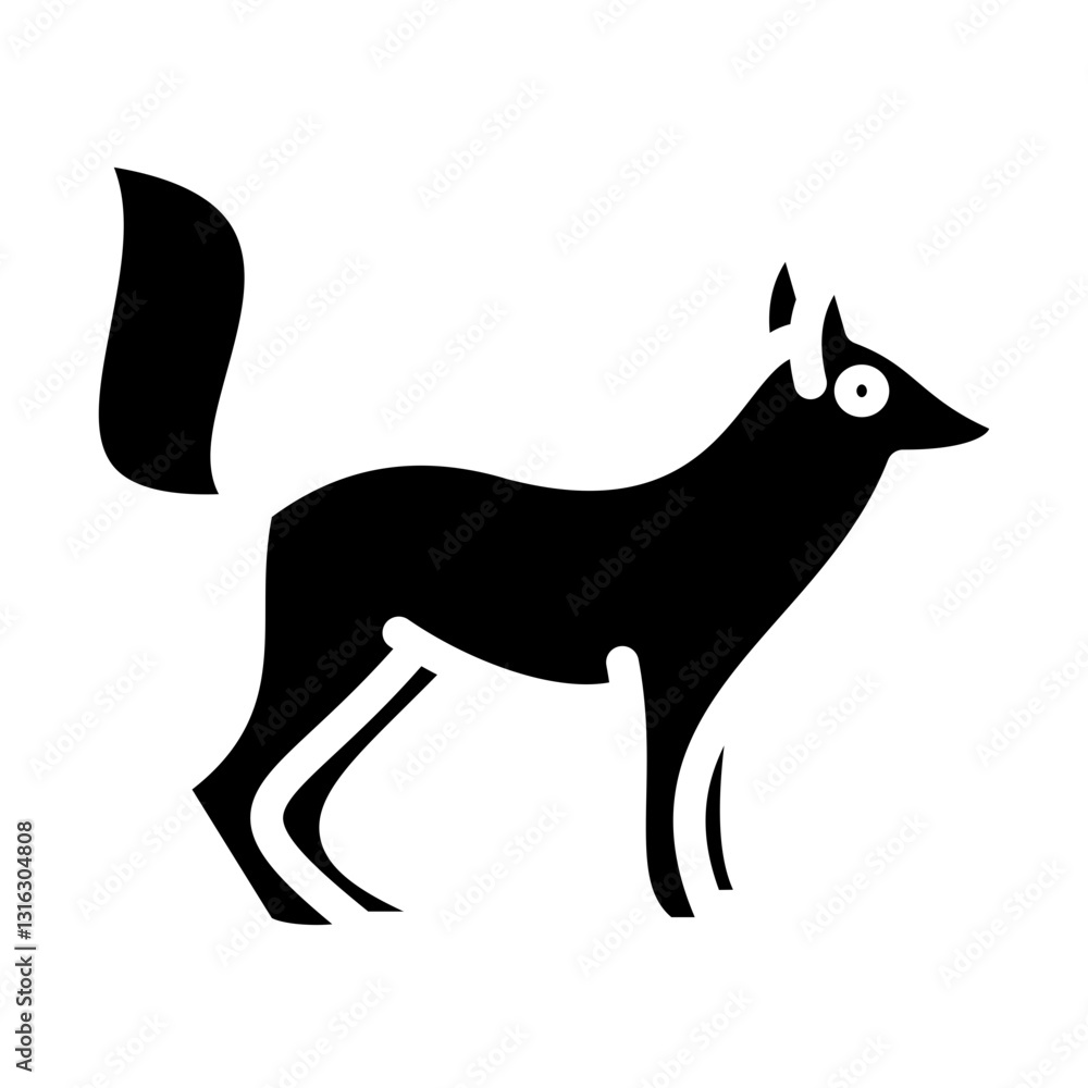 Obraz premium Fox Vector Design Icon Style