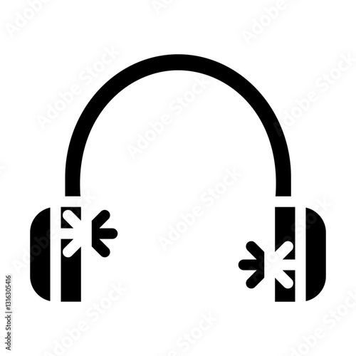Earmuffs Vector Design Icon Style