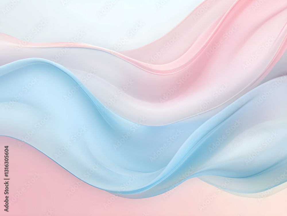 Abstract image of pink and blue streamers Abstract image of pink and blue streamers