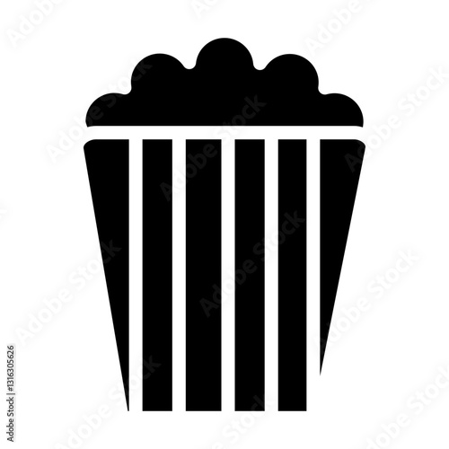 Popcorn Vector Design Icon Style