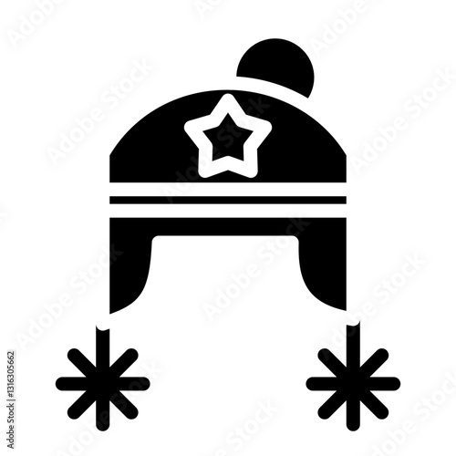 Earflaps Vector Design Icon Style