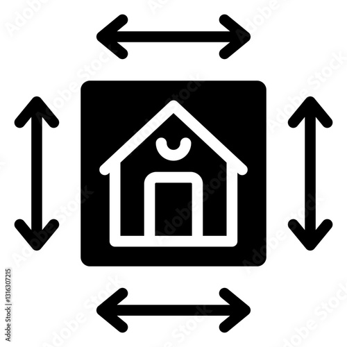 Square Foot Vector Design Icon Style