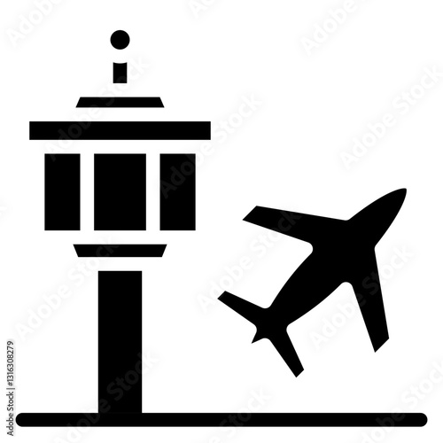 Airport Vector Design Icon Style