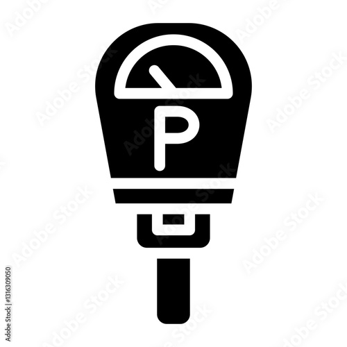 Parking Meter Vector Design Icon Style