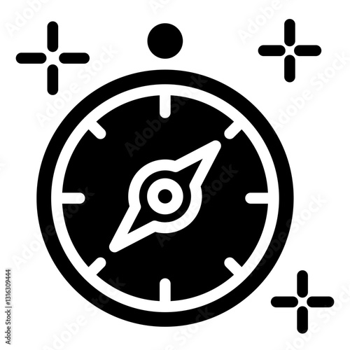 Compass Vector Design Icon Style