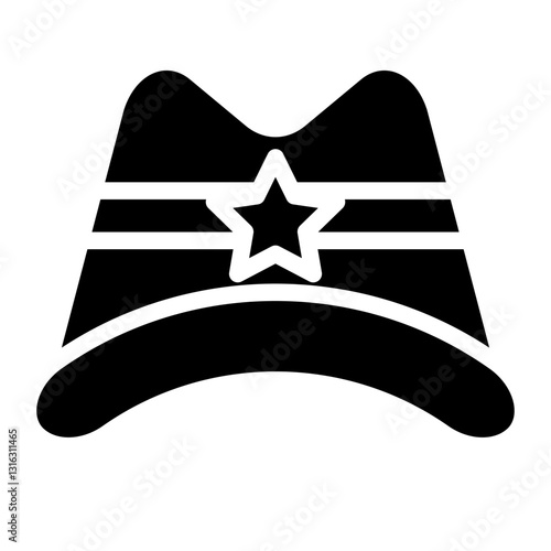 Black Hat Vector Design Icon Style