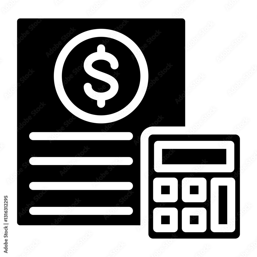 Budget Vector Design Icon Style Budget Vector Design Icon Style