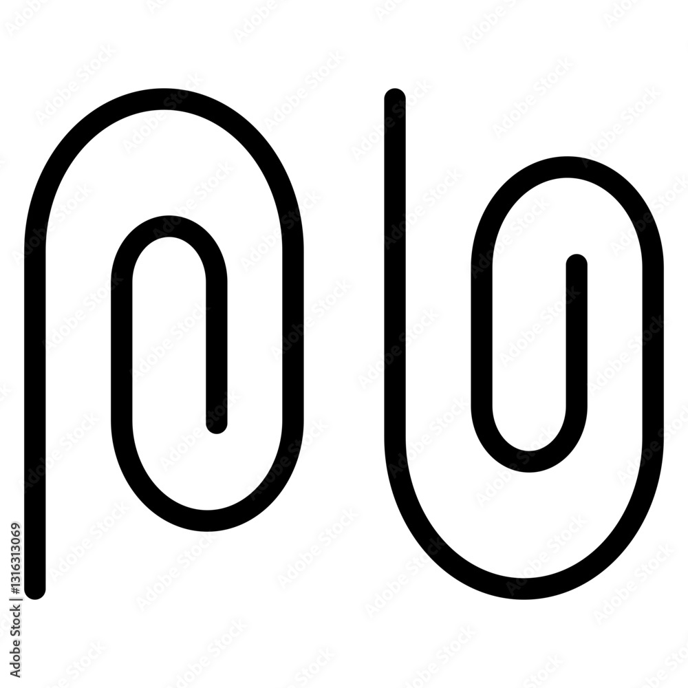 Attachments Vector Design Icon Style Attachments Vector Design Icon Style