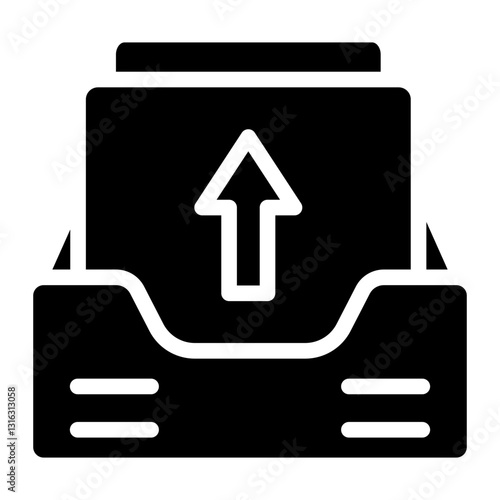 Outbox Vector Design Icon Style