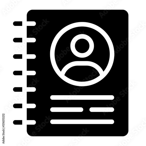 Address Book Vector Design Icon Style