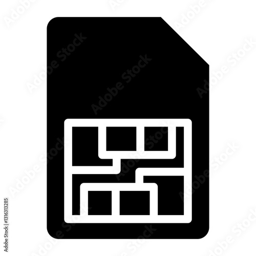 SIM Card Vector Design Icon Style