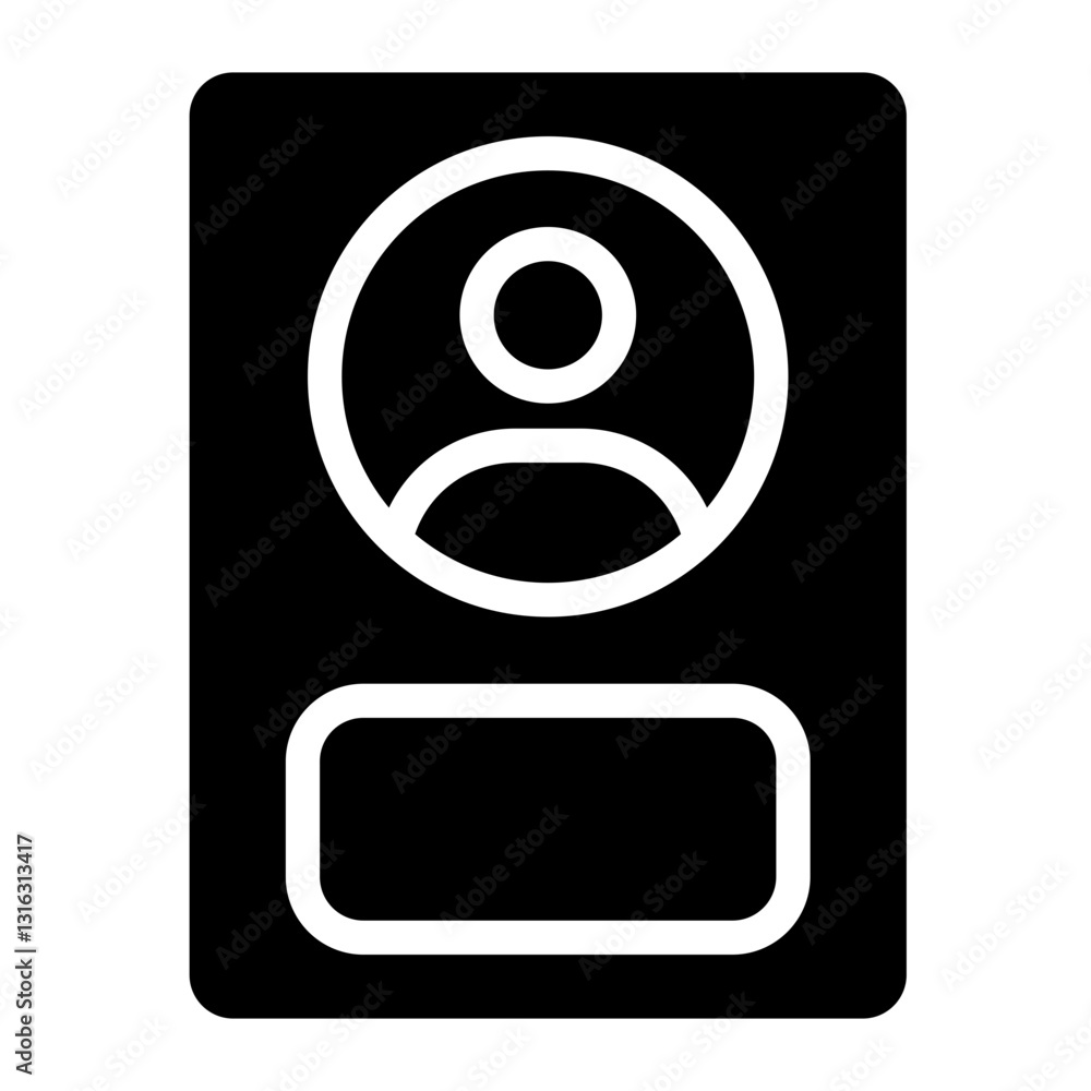 Profile Vector Design Icon Style Profile Vector Design Icon Style