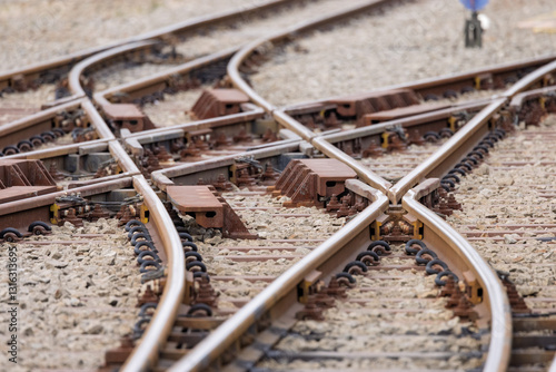 線路を分岐するポイント