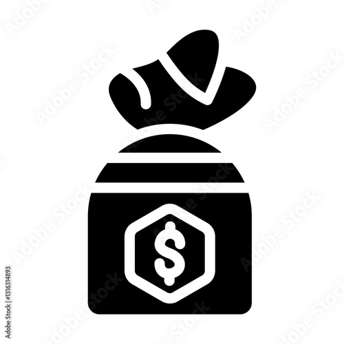 Money Bag Vector Design Icon Style