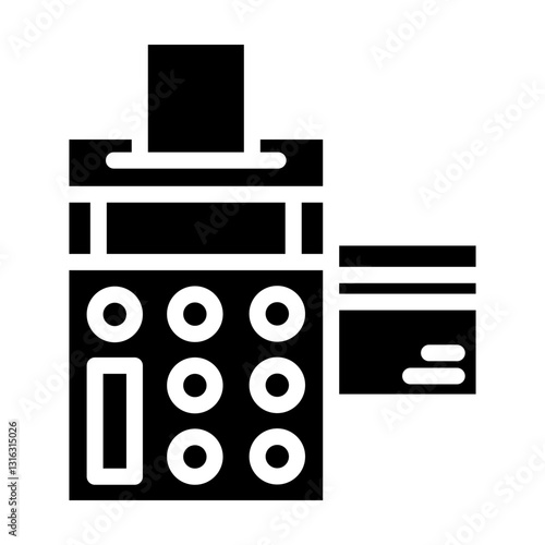 POS Terminal Vector Design Icon Style