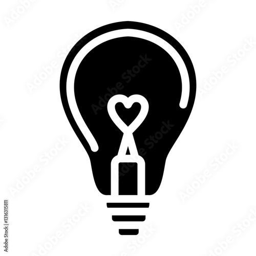 Light Bulb Vector Design Icon Style