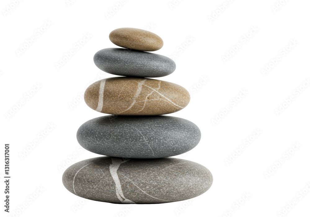 Isolated Stacked Zen Stones Harmony and Balance Isolated Stacked Zen Stones Harmony and Balance