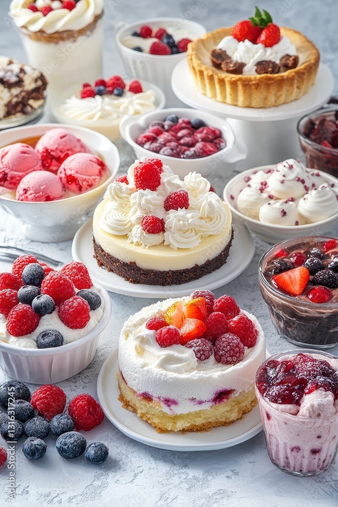 Indulge in a perfect assortment of rich cakes and creamy desserts for every sweet tooth's delight. Indulge in a perfect assortment of rich cakes and creamy desserts for every sweet tooth's delight.