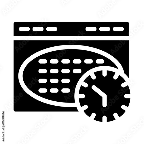 Schedule Vector Design Icon Style