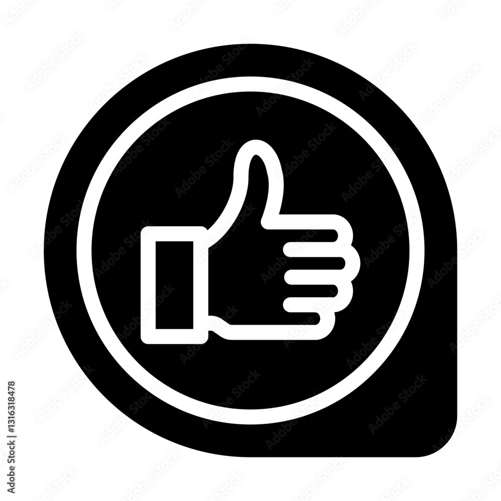 Thumbs Up Vector Design Icon Style Thumbs Up Vector Design Icon Style