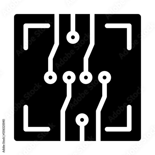 Circuit Board Vector Design Icon Style