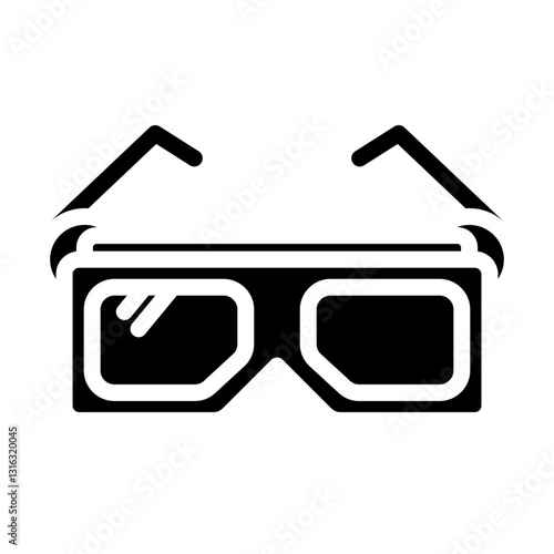 3D Glasses Vector Design Icon Style