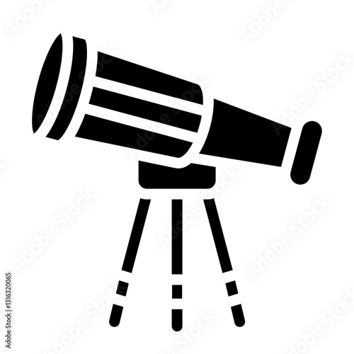 Telescope Lens Vector Design Icon Style
