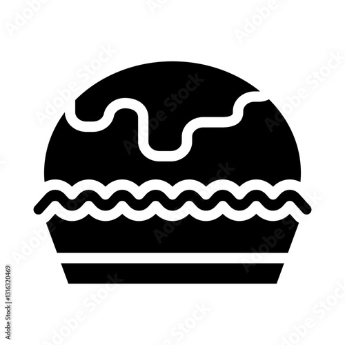 Pie Vector Design Icon Style