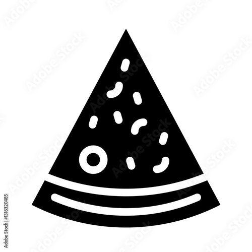 Pizza Slice Vector Design Icon Style