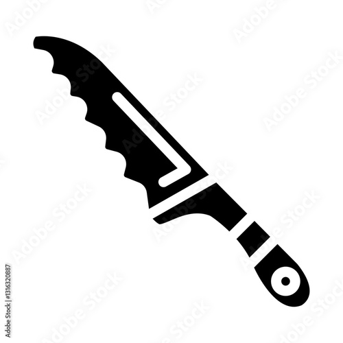 Bread Knife Vector Design Icon Style