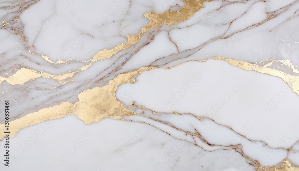 Fototapeta premium Luxury marble texture background in white, black, and gold colors,gold, marble, white, black, pattern, texture, background, cover,