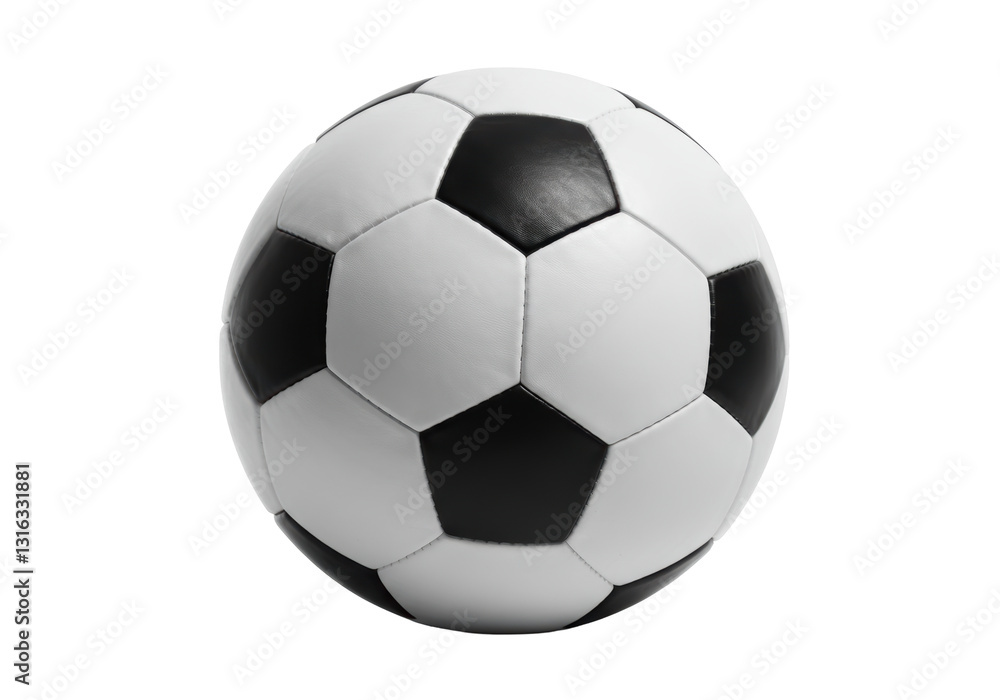 Isolated Classic Black and White Soccer Ball Isolated Classic Black and White Soccer Ball