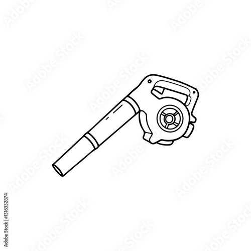 Simple Outline of Handheld Leaf Blower
