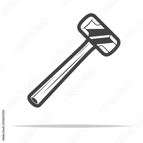 Sledge hammer outline icon transparent vector isolated