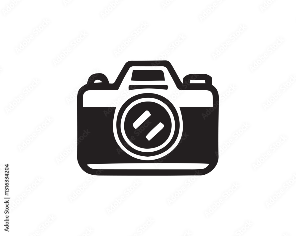 vector illustration of digital photo camera. Editable strokes vector illustration of digital photo camera. Editable strokes
