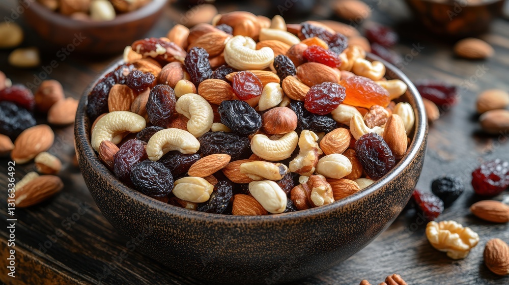 A vibrant medley of mixed nuts and dried fruits, a symphony of textures and flavors, a testament to nature is bounty. A vibrant medley of mixed nuts and dried fruits, a symphony of textures and flavors, a testament to nature is bounty.