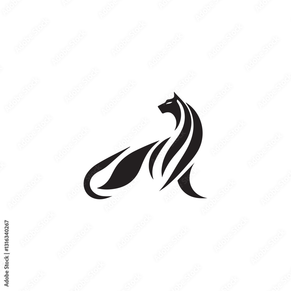 Fototapeta premium Puma Logo. Puma Logo Design. Puma Logo Brand. Puma Logo Vector Design Isolated on White Background