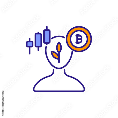 Patience in Trading: Strategic Opportunity Timing Colored Icons.