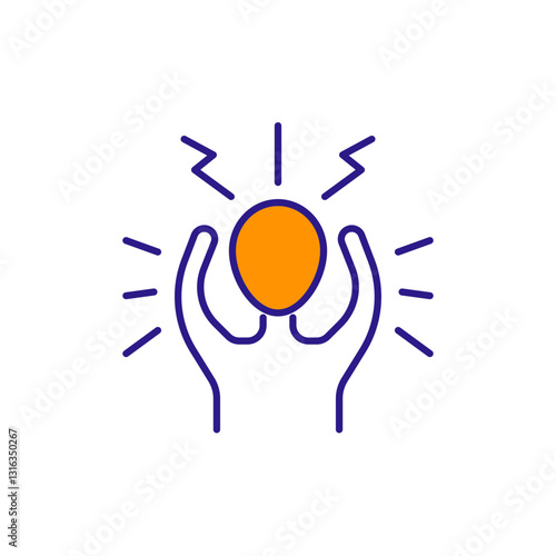 Trading Stress: Mental Pressure & Market Challenge Management Colored Icons.