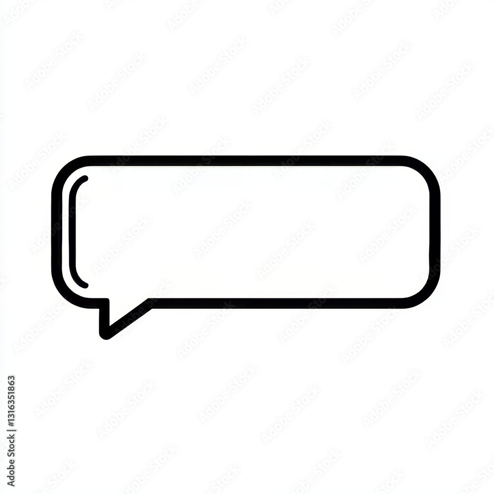 The illustration of a speech bubble with smooth rounded edges is a symbol of conversation and communication The illustration of a speech bubble with smooth rounded edges is a symbol of conversation and communication