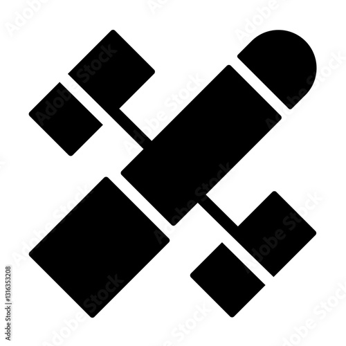hubble telescope glyph style