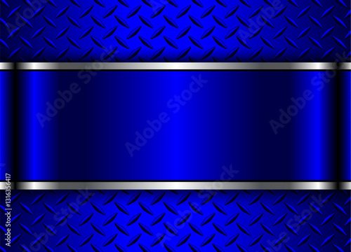 Blue metallic 3d background...