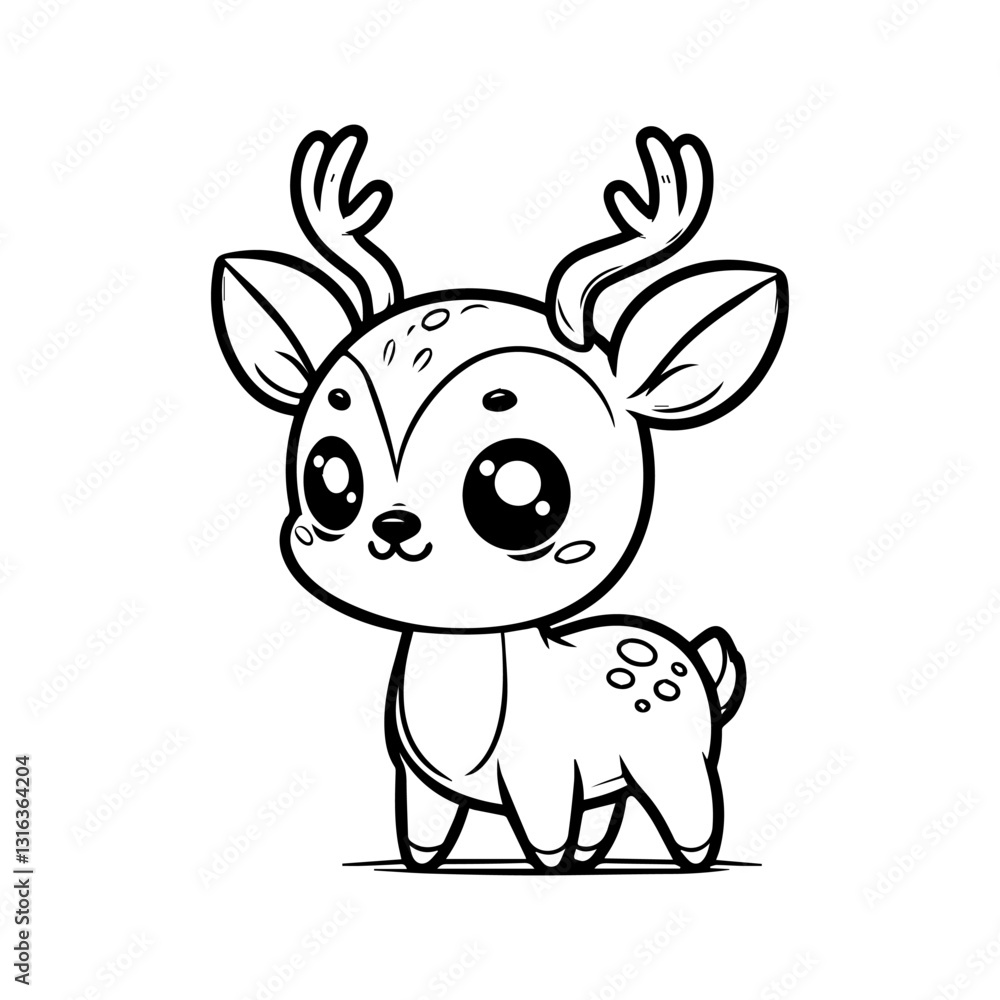 Fototapeta premium a illustration of deer
