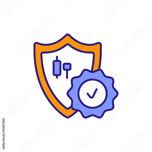 Risk Tolerance: Trader Threshold Assessment Colored Icons.