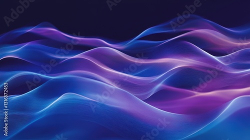 Wallpaper Mural Abstract fluid waves with vibrant colors and soft gradients creating a sense of motion and tranquility in an artistic, dreamlike background Torontodigital.ca