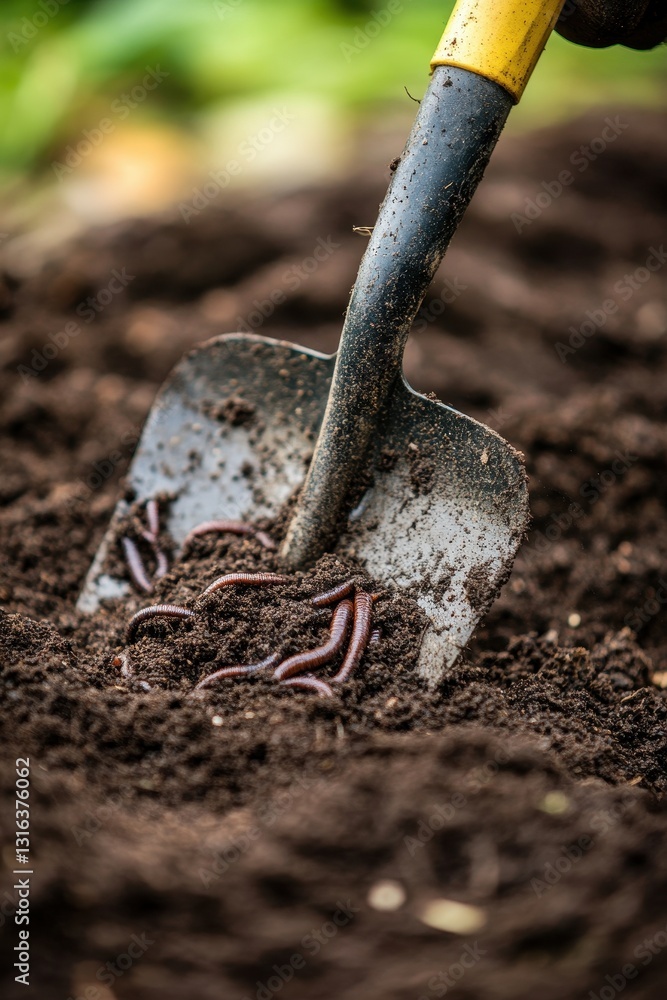Close-Up of Freshly Turned Soil, Revealing Rich Earth and Texture for Gardening and Agriculture Close-Up of Freshly Turned Soil, Revealing Rich Earth and Texture for Gardening and Agriculture